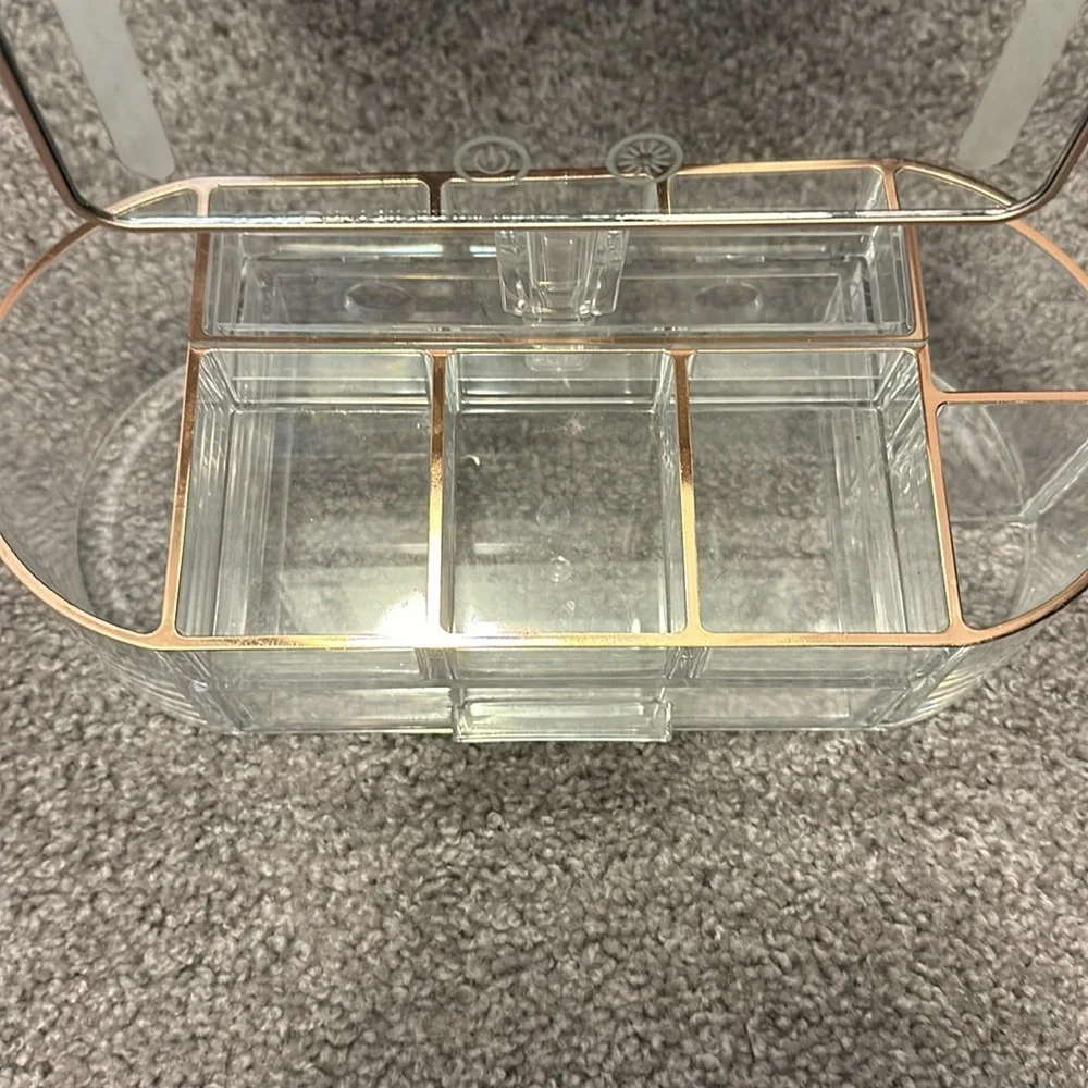!Rose gold vanity mirror!